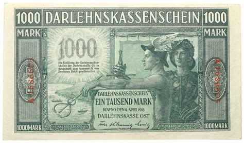 Polska OST 1000 Marek 1918 Kowno Seria A Archiwum Niemczyk Pl