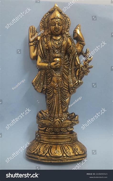 Lord Dhanvantari God Indian Medicine Ayurveda Stock Photo