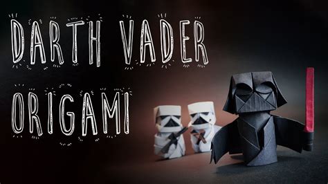 Origami Darth Vader Finger Pupper Modular Riccardo Foschi Youtube