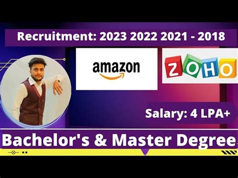 Amazon Zoho Off Campus Drive 2023 2022 2021 2020 2019 2018 Batch