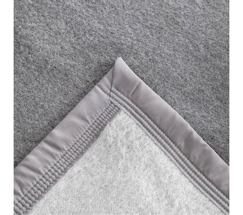 Couverture Pure Laine Vierge Woolmark G M Volta X Cm Gris