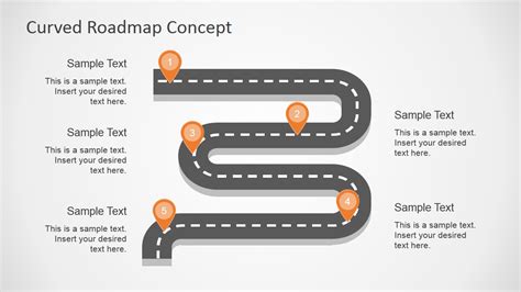 Curved Roadmap Template Free Printable Templates 9600 Hot Sex Picture