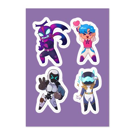 Night City Heroes Stickers – Yorunomachi
