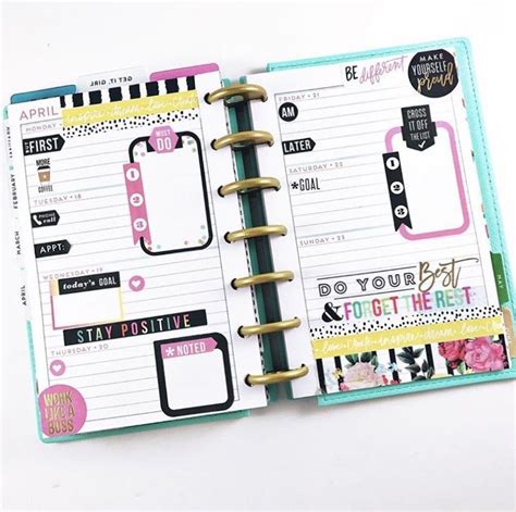 Mini Happy Planner Layout Happy Planner Layout Happy Planner