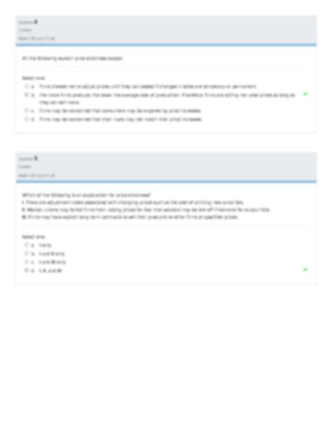 Solution Econ Self Quiz Unit Chapter Studypool