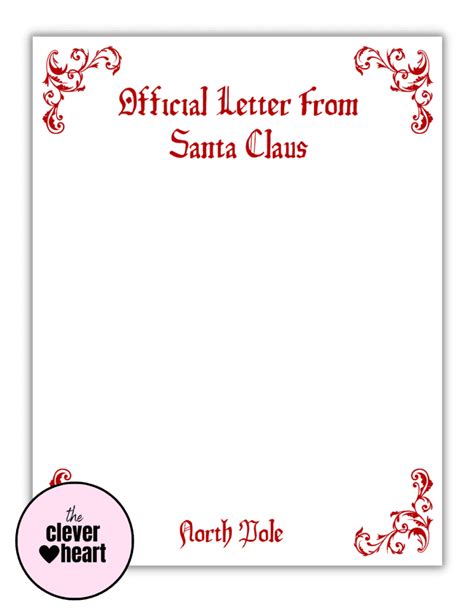 North Pole Letterhead