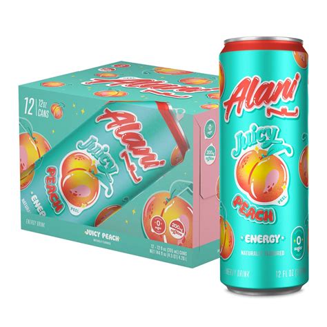 Amazon Alani Nu Juicy Peach Sugar Free Low Calorie Energy Drinks