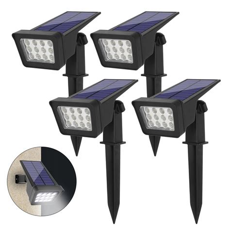 Szt Lampa Solarna Led Reflektor Ogrodowy Wbijany