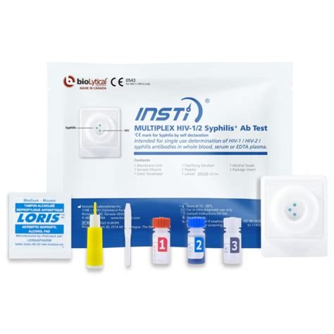 Insti Multiplex Hiv 1 2 Syphilis Antibody Test