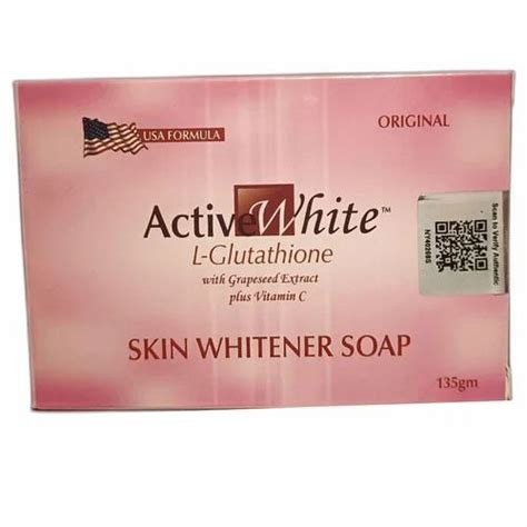 Jasmine Active White L Glutathione Skin Whitener Soap Packaging Size