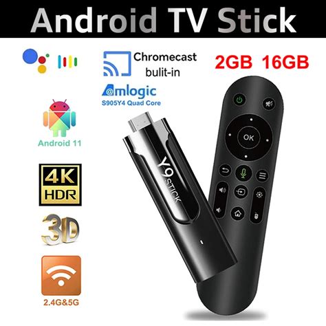 ATV Mini TV Stick 4K Android 11 2GB 16GB Amlogic S905Y4 Quad Core Voice