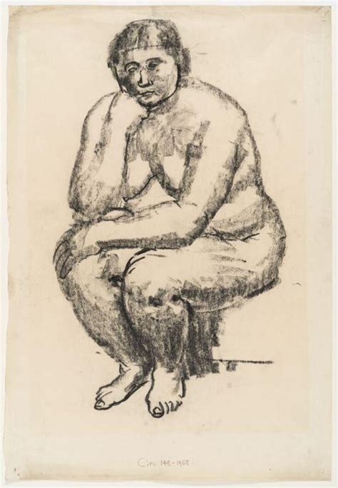 Study Of A Seated Female Nude Raymond James Coxon V A Explore The