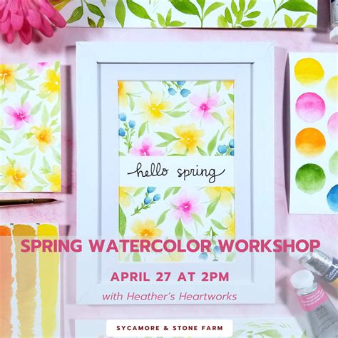 Spring Watercolor Workshop Showit Blog