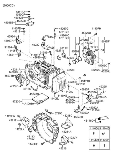 Auto Transmission Case 2008 Hyundai Tucson