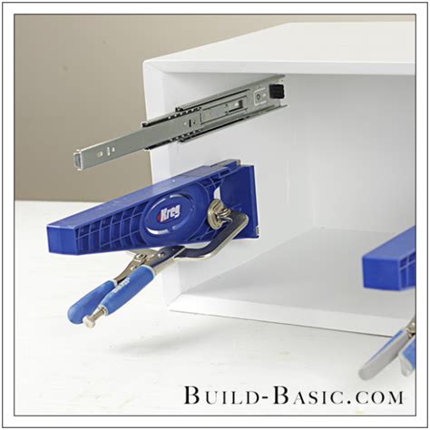 How To Use A Kreg Drawer Slide Jig Build Basic