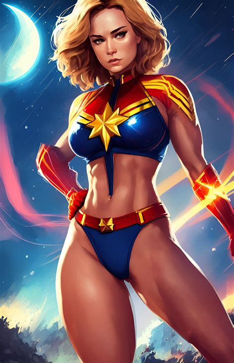 Captain Marvel Abs Muscle Bikini Sexy Body By Arkhamverse On Deviantart