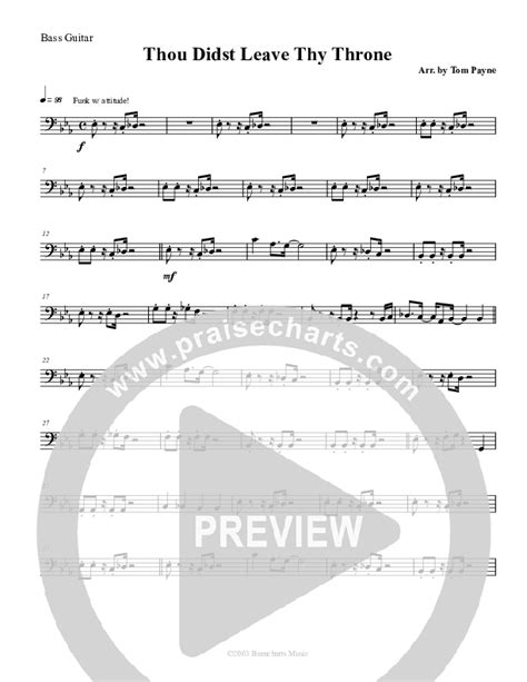 Thou Didst Leave Thy Throne Sheet Music PDF (Tom Payne) - PraiseCharts