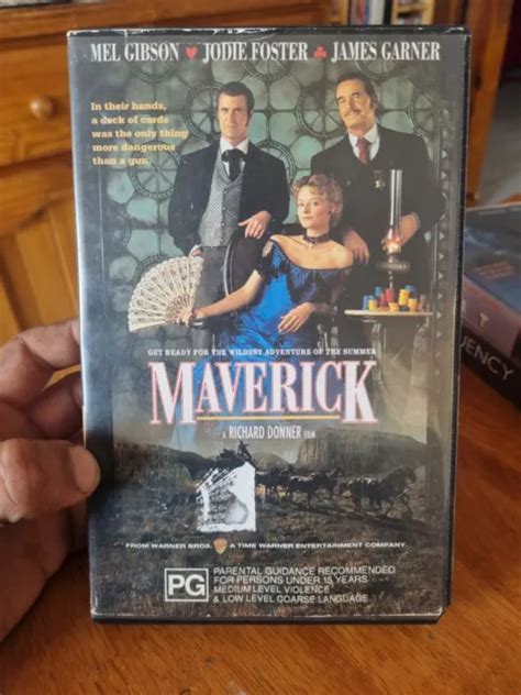 Maverick Vhs Warner Bros Video Big Box Ex Rental Tape Action Comedy