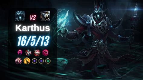 Karthus Jungle Vs Rengar Euw Lol Challenger Patch Youtube