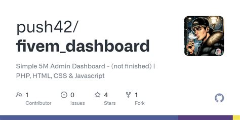 Github Push42fivemdashboard Simple 5m Admin Dashboard Not