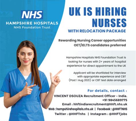 United Kingdoms Nhs Offers Jobs For Experienced Nurses Daijiworld