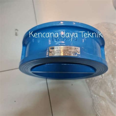 Promo Tozen Wafer Check Valve Cast Iron Jis 10k Pn16 4 Inch Dn100