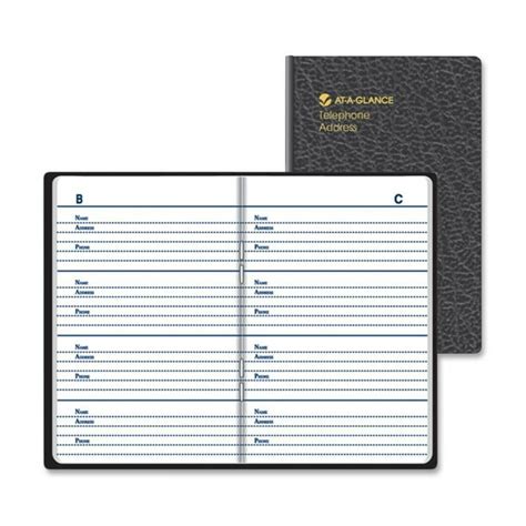 At A Glance Compact Design Telephoneaddress Book