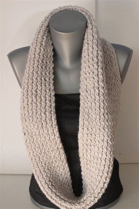 Snood Charpe Oversize En Laine Beige Clair Emmafashionstyle