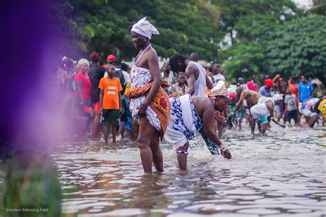 The War Festival Asafotufiam Festival Of The People Of Ada In Ghana