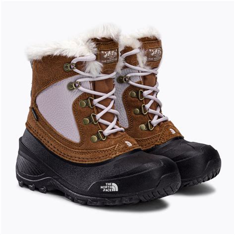 Buty trekkingowe dziecięce The North Face Shellista Extreme brązowe