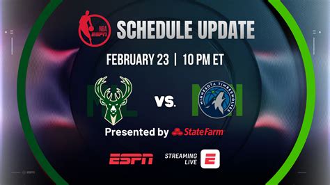 Espn Nba Broadcast Schedule Update Minnesota Timberwolves To Host