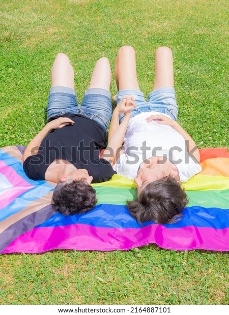 Pride Month Lesbian Couple On Pride Stock Photo Shutterstock