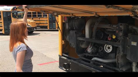 Pre Trip Engine Components On Rear Engine School Bus Youtube