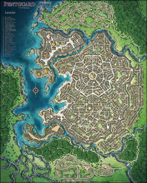 Dandd City Map For Your Next Campaign Gaming Fantasy City Map Dnd