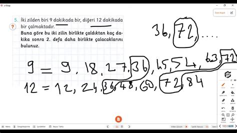 ortak çarpan ve bölen ile ilgili problemler 6 sınıf ARI YAYINLARI