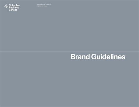 Columbia Business School | Branding Style Guides