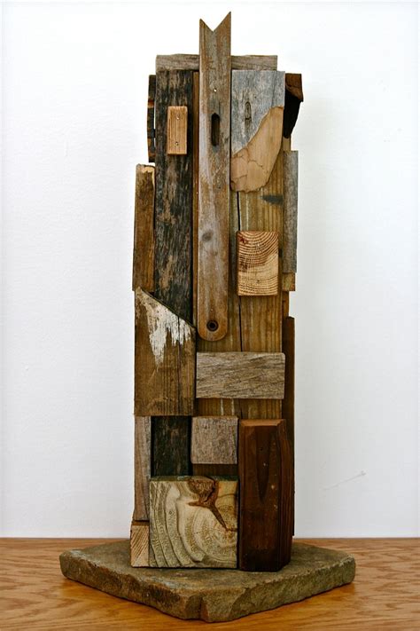 Modern Abstract 20 Stone/Wood Sculpture by ModernMasterpieces