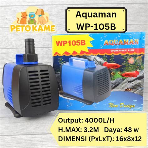 Jual Pompa Aquaman WP 105B Filter Aquarium Kolam Celup 4000 Lph Low