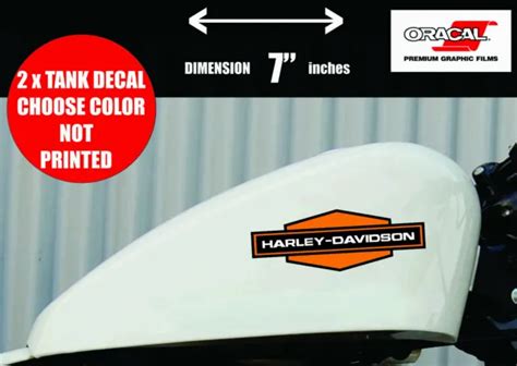 Harley Davidson Gas Tank Sticker Tank Logo Decal Motorcycle Tank Decal