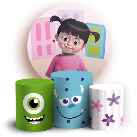 KIT Redondo E Trio Boo Monstros SA Sublimado 3D Sublistamps