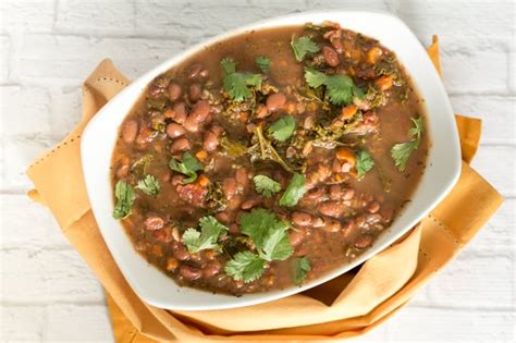 Pinto Bean Kale And Veggie Soup Vegan Vegetarian Friendly The