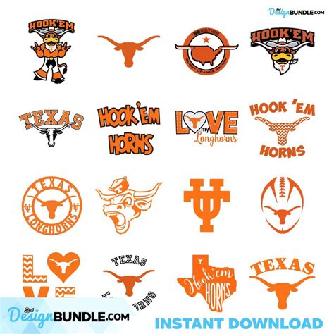 Texas Longhorns Svg Bundle Svg Ncaa Sport Sport Svg Sport Instant