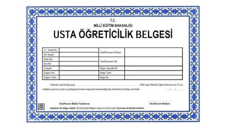 Usta Retici Belgesi Nedir Usta Retici Belgesi Ne E Yarar