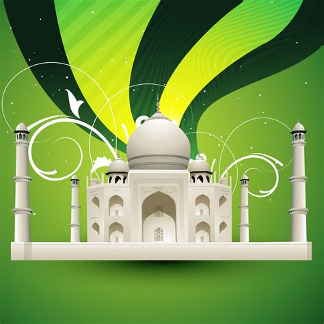 taj mahal vector 219650 Vector Art at Vecteezy