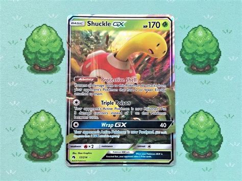 Pokemon Shuckle GX 17 214 SM Lost Thunder Half Art EBay