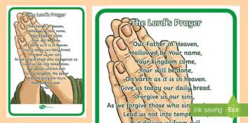 The Lord S Prayer Display Posters The Lord S Prayer Display Posters