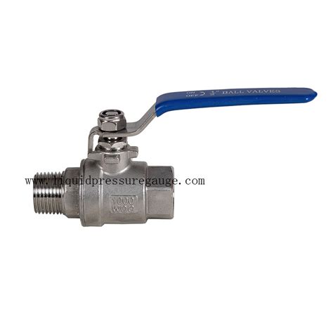 2 PC 1 2 Inch Industrial Ball Valve NPT Male To Female WOG1000