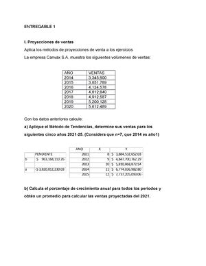 Entregable Modelos De Proyecci N Financiera X Modelos De Proyecci N