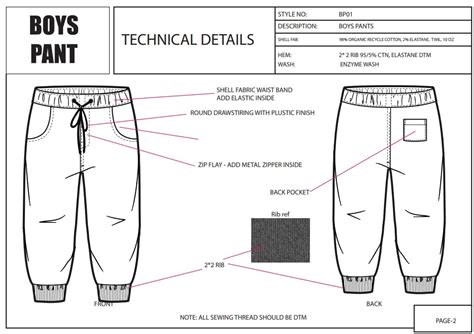 Apparel Tech Pack Design - Saas Tech