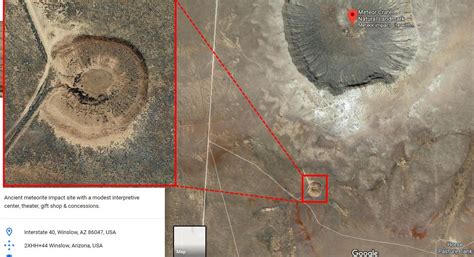 What Is This Small Crater Like Structure Under The Barringer Crater